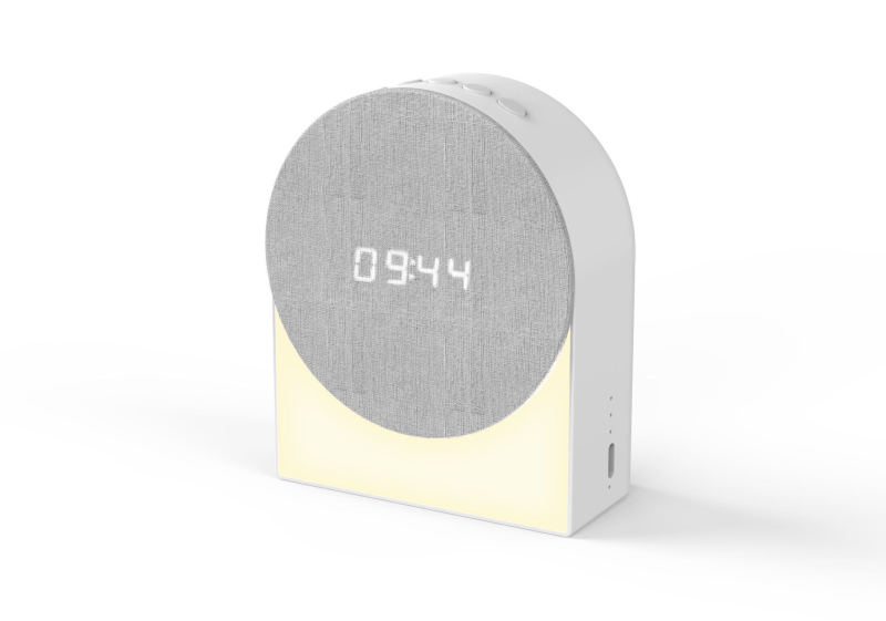 新型ホワイトノイズ多機能睡眠計bluetoothスピーカー布芸小夜灯タイマー付き時計目覚まし時計ホワイトノイズ|undefined