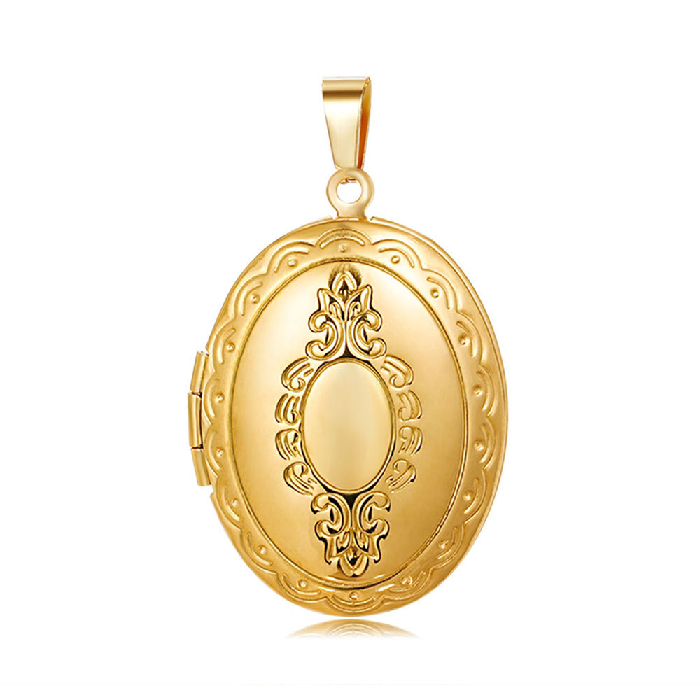 Colgante ovalado dorado tipo A