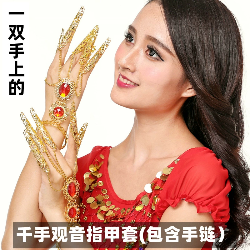 Пирсинг для ногтей (Tieguanyin) — набор цепи для кисти руки из золота или серебра, включает элемент на запястье