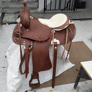 Saddle Imported cowhide hand-carved saddle