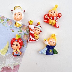 かわいいスターマンギフトシリーズ漫画 diy 手作りヘアピンキーホルダー携帯電話チェーンペンダント樹脂アクセサリーバッチ