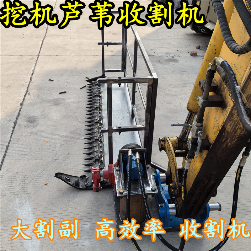 挖机液压芦苇收割机 绿篱修剪绿化带平茬机 高杆作物收割设备