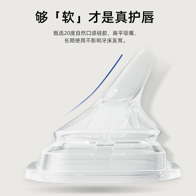 Adaptado a accesorios para biberones cuadrados Hegen para aprender a beber, pajita, mango de bola de gravedad, taza de pico de pato, chupete, bebida directa Hagen