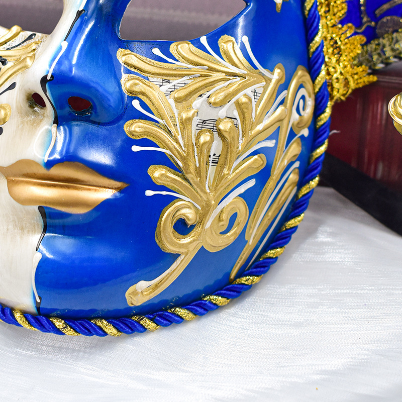 Máscaras venecianas de alta calidad de mujer en relieve retro party show props de baile
