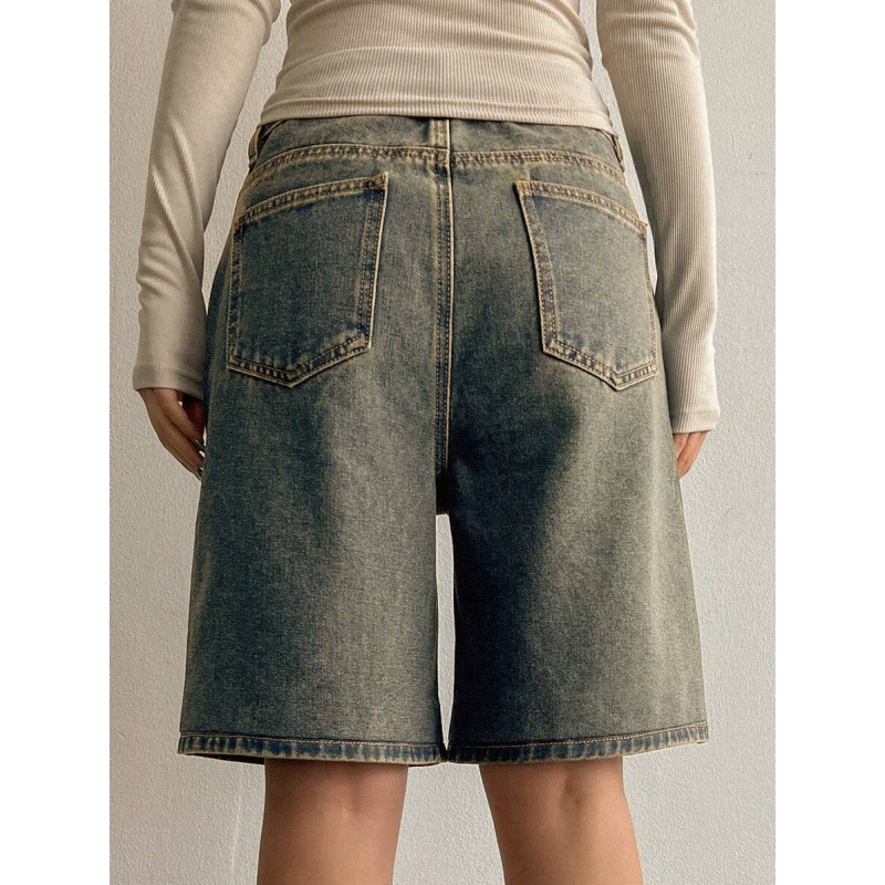 (跨境贸易) денимная юбка, шорты, oversize