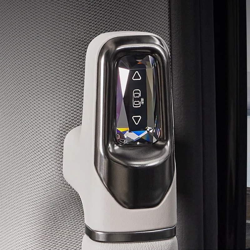 Suitable for 22-26 Models of Denza D9, Imitation Crystal Button for Electric Middle Door Switch, D9 Car Accessories