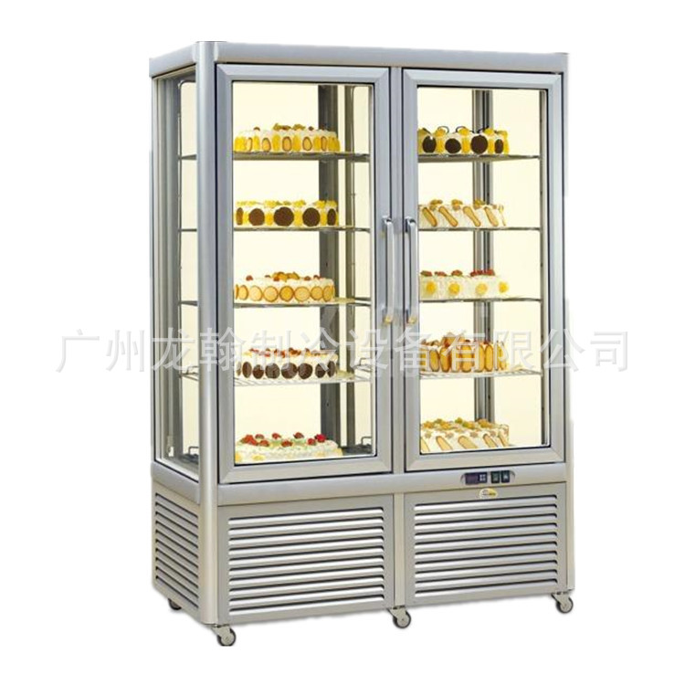 新款组合旋转玻璃蛋糕柜保鲜冷藏设备蛋糕冷柜