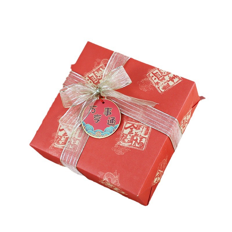 Creativo dorado Tarjeta de bendición de vacaciones tarjeta de felicitación de Año Nuevo etiqueta mensaje tarjeta colgante Lucky bag bonsai decoración DIY colgante