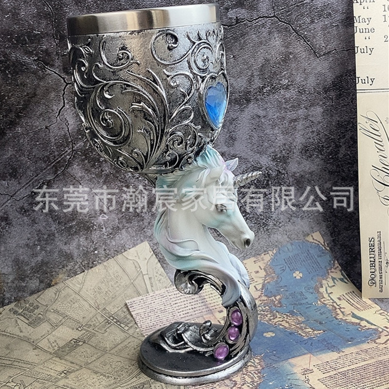 Taza de cóctel retro de alto valor de taza de vino creativa taza de regalo de alta calidad decoración del zodiaco diseño lujoso