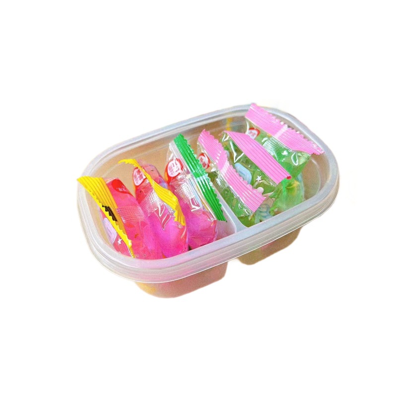 Juguetes para niños de cristal de dos colores goma espumante color slime diy al por mayor mano descompresión M goma 2 yuanes