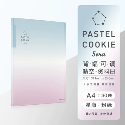 Го Ю Кокуё Data Book озеро Cooky Clear Qingkong серия A4 прозрачные страницы 40 страниц