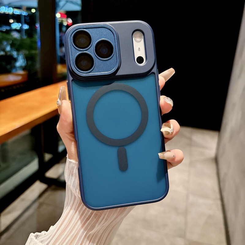 适用iPhone17PROMAX雅盾肤感磨砂磁吸手机壳苹果16全包镜头膜防摔|undefined