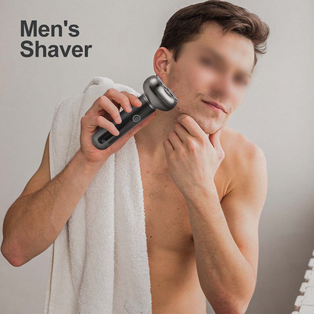 WinningStar Cross-border Type-C para hombre recargable de larga duración para el hogar portátil de doble cabezal eléctrico afeitadora