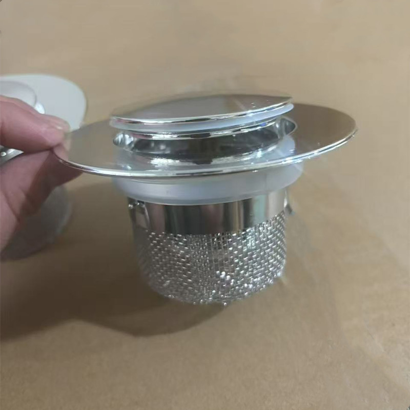 Tapón de drenaje universal de acero inoxidable para fregadero, antiolor y antifugas, con doble filtro