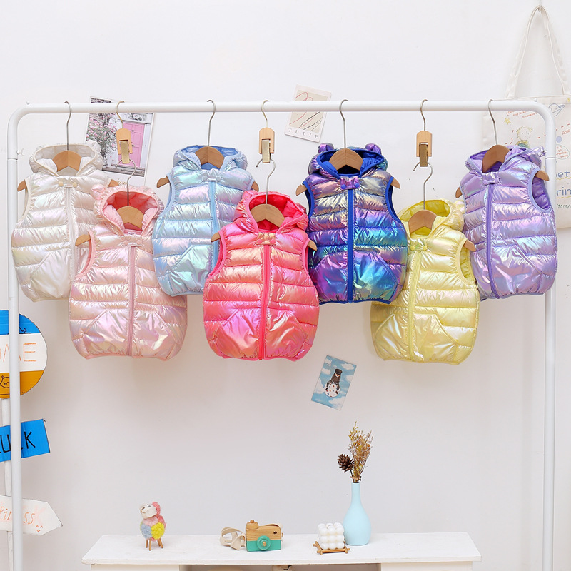 Abrigo acolchado ultraligero para niños, ropa infantil 2025, chaleco y chaqueta unisex