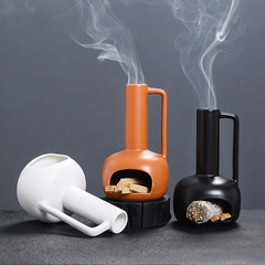 Palo santo holderペルー聖木鼠尾草燃焼パレットハンドルセラミックボトルスタンド香炉