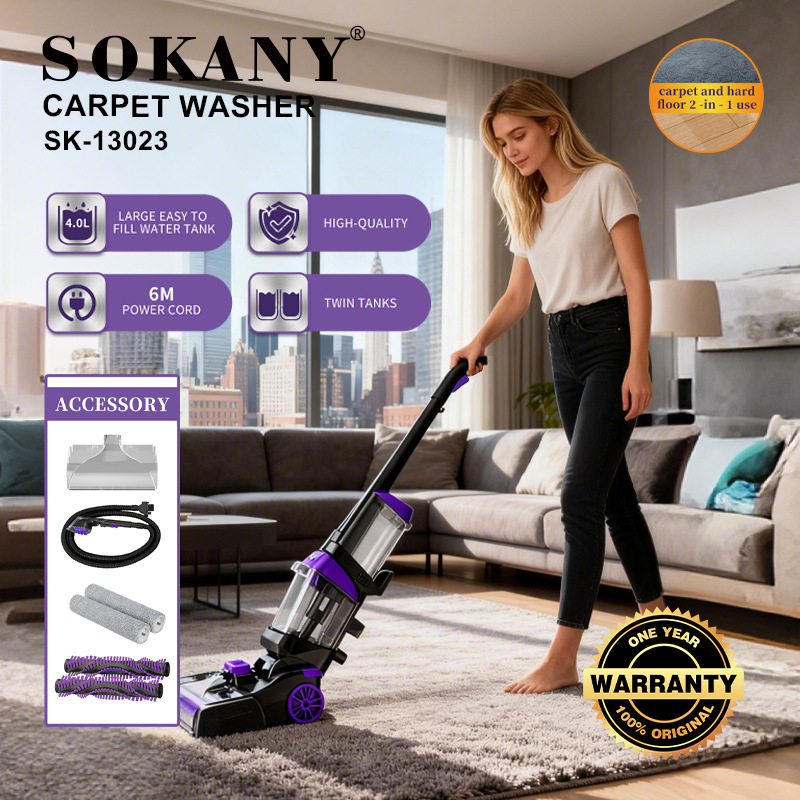 Foreign Trade Sokany13023 Floor Cleaning Machine for Home Use, High-Power Powerful Carpet Cleaning Machine 6m Wired Floor Cleaning Machine Foreign Trade Sokany13023 Floor Cleaning Machine for Home Use, High-Power Powerful Carpet Cleaning Machine 6m Wired Floor Cleaning Machine