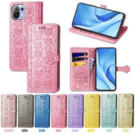 外贸适用小米10T Ultra手机壳插卡翻盖保护套 红米Note8手机皮套