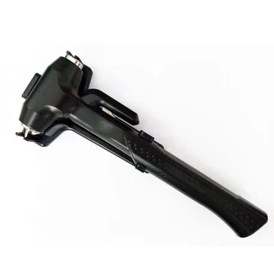Car safety hammer, multi-functional escape hammer, car window breaker, glass-breaking tool, essential car accessory, life-saving hammer (Qəza çəkici) - black-window-breaking-safety-hammer