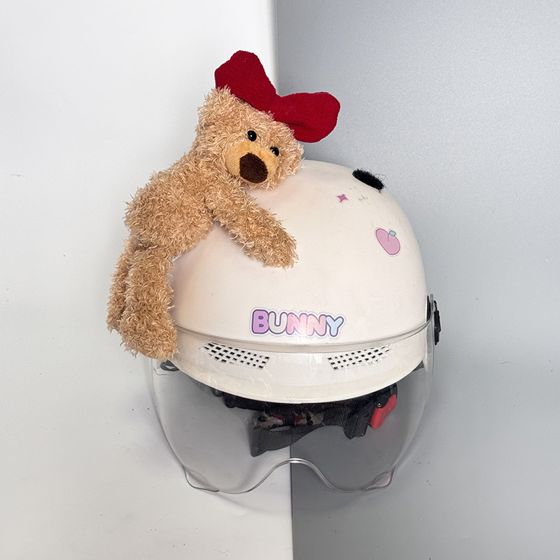 Bear Helmet Stickers Ears Accessories Outdoor Balance Bike Helmet Decor