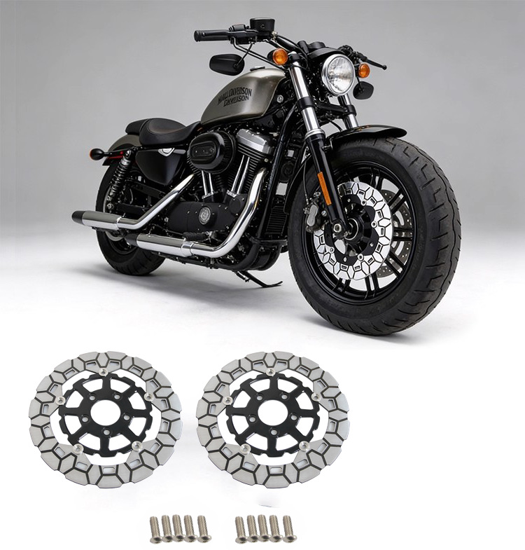 Suitable for the Front Brake Disc of All Touring Models Including the 24-Year-Old Harley-Davidson Road King Glide Touring Series
