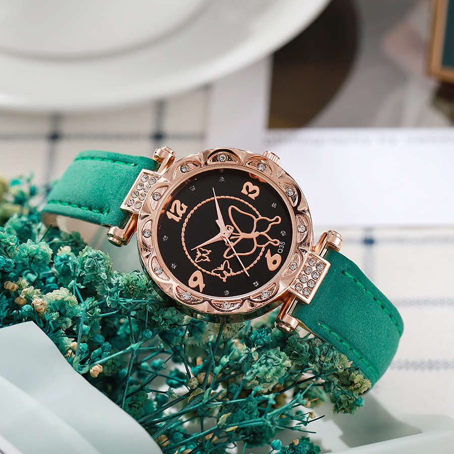 New style diamond embellished lace temperament full of stars and butterfly pattern women's quartz watch at low price_voghion.com