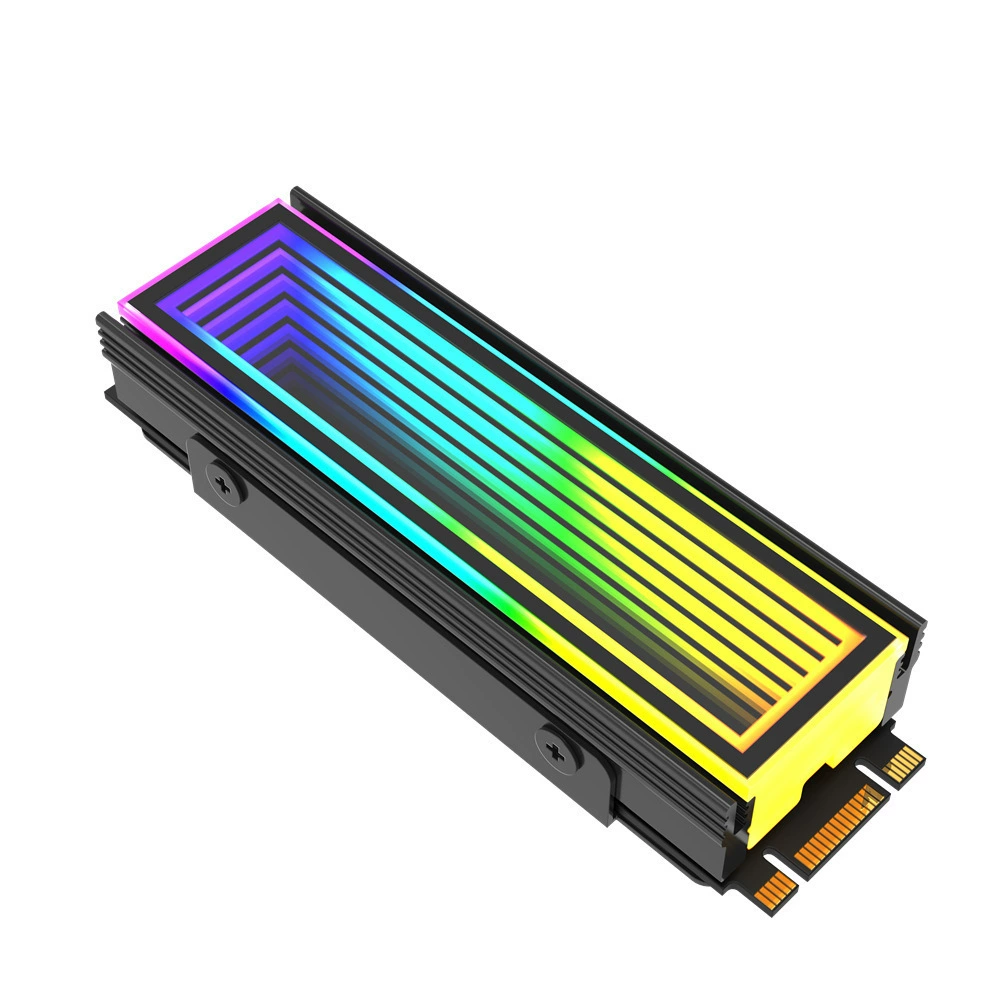 Радиатор M.2 SSD2280 Snow Mirror ARGB Phantom M2, полностью алюминиевый радиатор NVMe