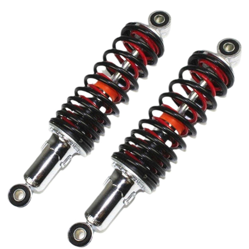 Coche eléctrico amortiguador trasero motocicleta modificado amortiguador pedal batería coche trasero amortiguador negrita pesada primavera