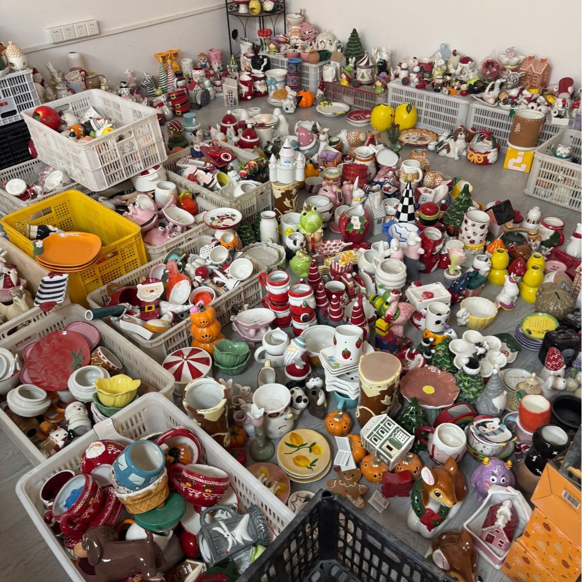 Artesanías de cerámica comercio exterior inventario decoración tazas mezcladas mayorista y minorista