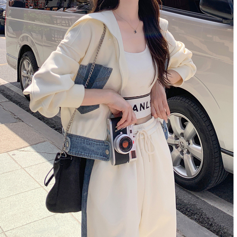 秋冬季网红运动休闲套装女时尚减龄洋气炸街爆款卫衣阔腿裤两件套|undefined
