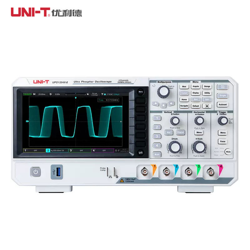 优利德（UNI-T） UPO1204X数字示波器 四通道 200M 56Mpts深度