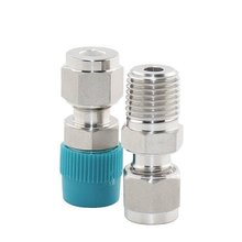 哈氏合金HC276双卡套直通终端接头GLY501JT1/2" NPT -外丝1/2"