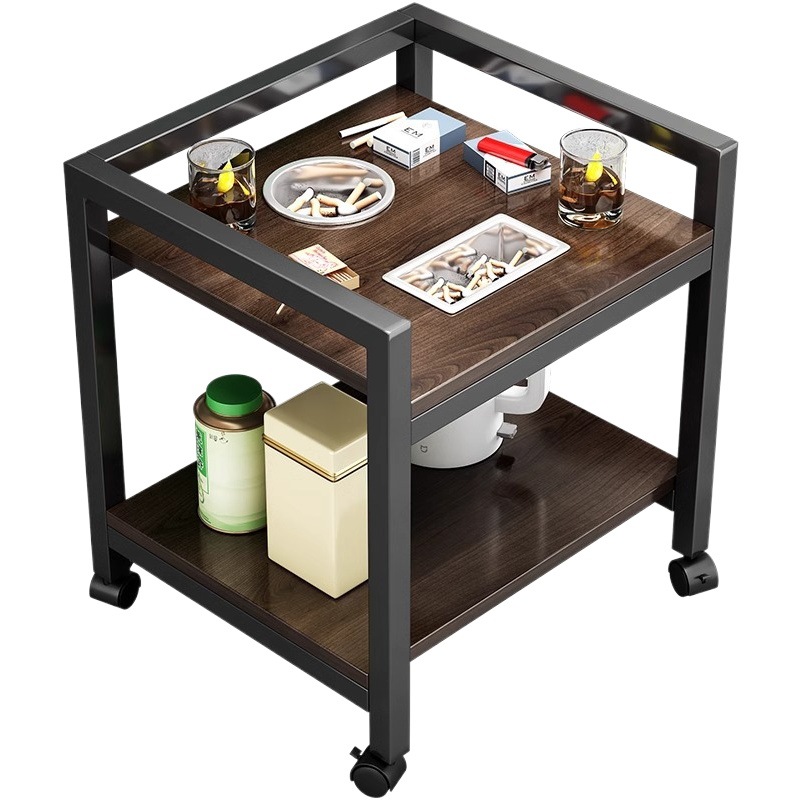 Mesa de Mahjong pequeño estante de almacenamiento lateral mesa de té soporte de ajedrez y sala de cartas mesa de té especial portátil