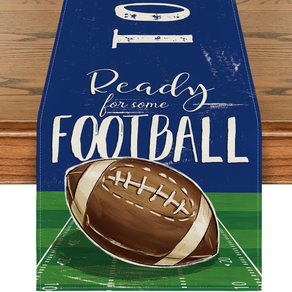 Bandera de mesa transfronteriza fútbol rugby baloncesto copa del mundo lino decoración de la fábrica de toallas de mesa al por mayor