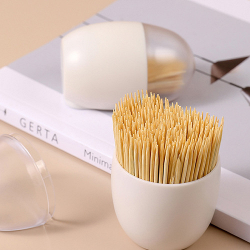 Egg toothpick box wholesale magnetic transparent Japanese style household light luxury living room restaurant refrigerator microwave oven toothpick holder