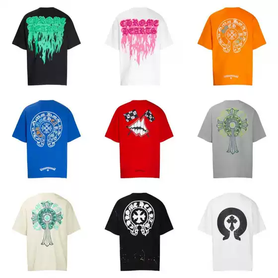 2024 European and American Summer Fashion New Style Correct Version Summer Short-Sleeved European and American Street Hip-Hop Men's and Women's Series