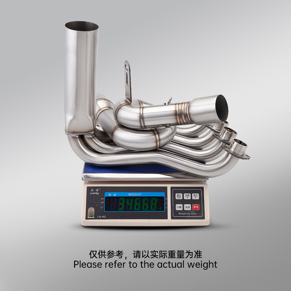 Motorcycle Zhang Xue 500Rr Stainless Steel Front Exhaust Pipe and Rear Muffler Full Set, Non-Destructive Installation