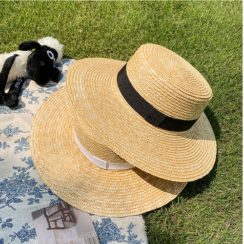 McGee Straw Hat Women's Sun Protection Hat Summer Flat Top Hat Versatile Export Hot Selling Factory Wholesale