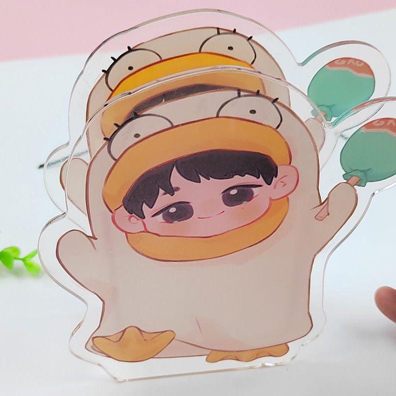 투명 아크릴 펜 홀더 크리 에이 티브 패션 귀여운 학생 사무실 책상 장식품 보관 상자 어린이 소녀 소녀