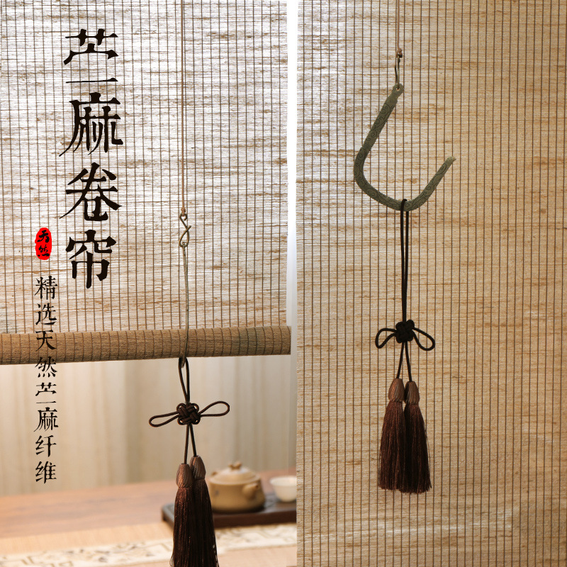 ✅ Hemp Curtains, Ramie Grass Mats, Rolling Curtains, Door Curtains, Decorative Blackout Balcony Bamboo Curtains, Blackout Window Curtains, Partition Hanging Curtains