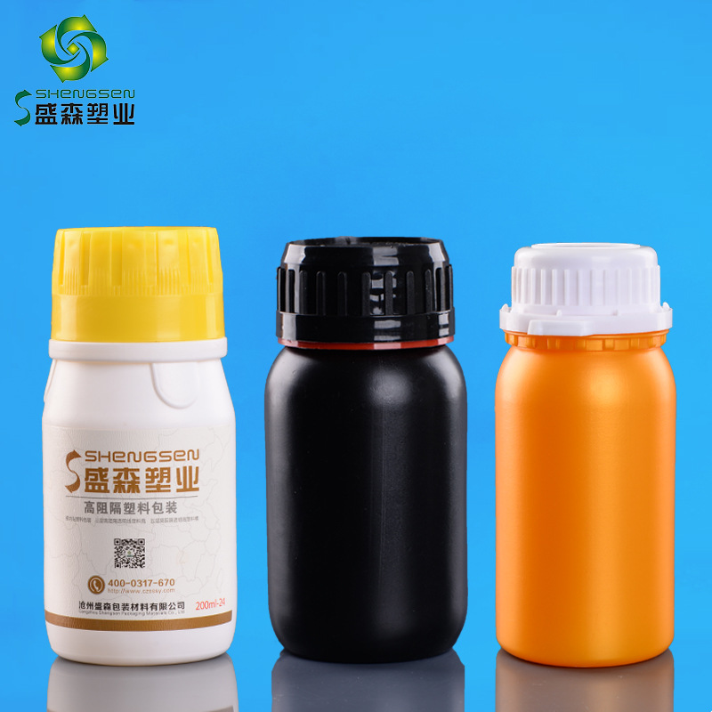 200ml乳油试剂瓶 化工瓶 200毫升白色高阻隔农药瓶 广口肥料瓶