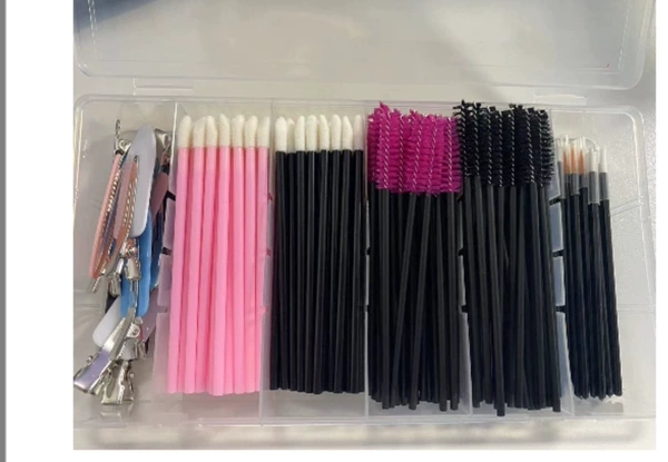 Set, nylon brush for eyelashes, 248 pieces, 50 pieces, 50 pieces, 50 pieces, 40 pieces