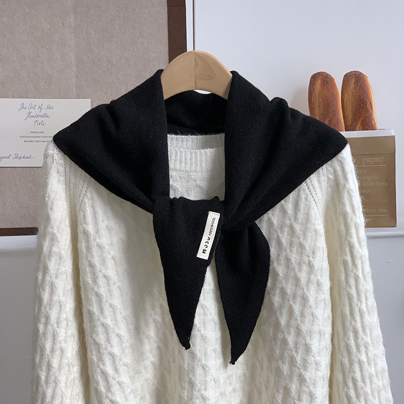 Bufandas de invierno y otoño sensación de atmósfera nueva moda de color sólido de punto bufandas de cuello bufandas bufandas de lana bufandas al por mayor