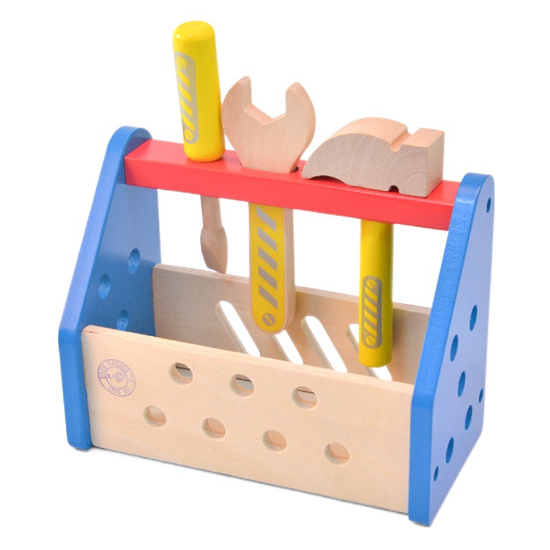 Caja de herramientas para niños tornillo juguetes de madera 1-2-3 años de edad niños y niñas Regalo de Cumpleaños desmontaje conjunto de rompecabezas ensamblado