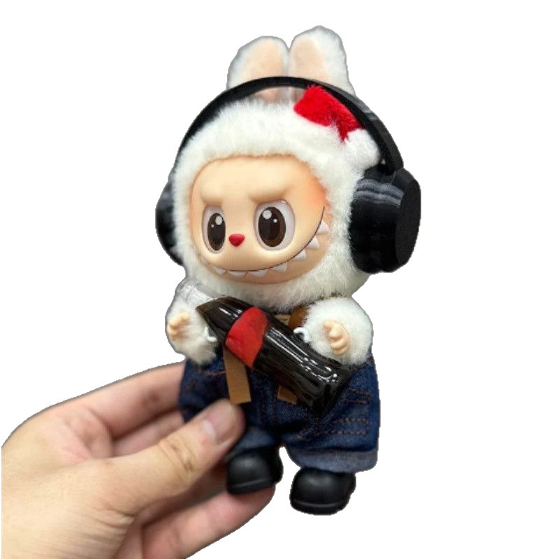 ラブブ labubu コーラヘッドフォンベビー服セットぬいぐるみ子供の卸売人形ギフトおもちゃの屋台|undefined