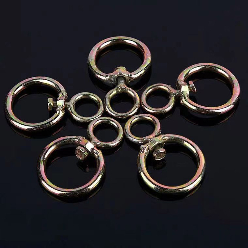 Wholesale Rotation Ring 8-character Ring Activity Circle, Ring Dog Chain Rotation Ring Connection Ring Iron Ring Chain Link Ring Iron Ring