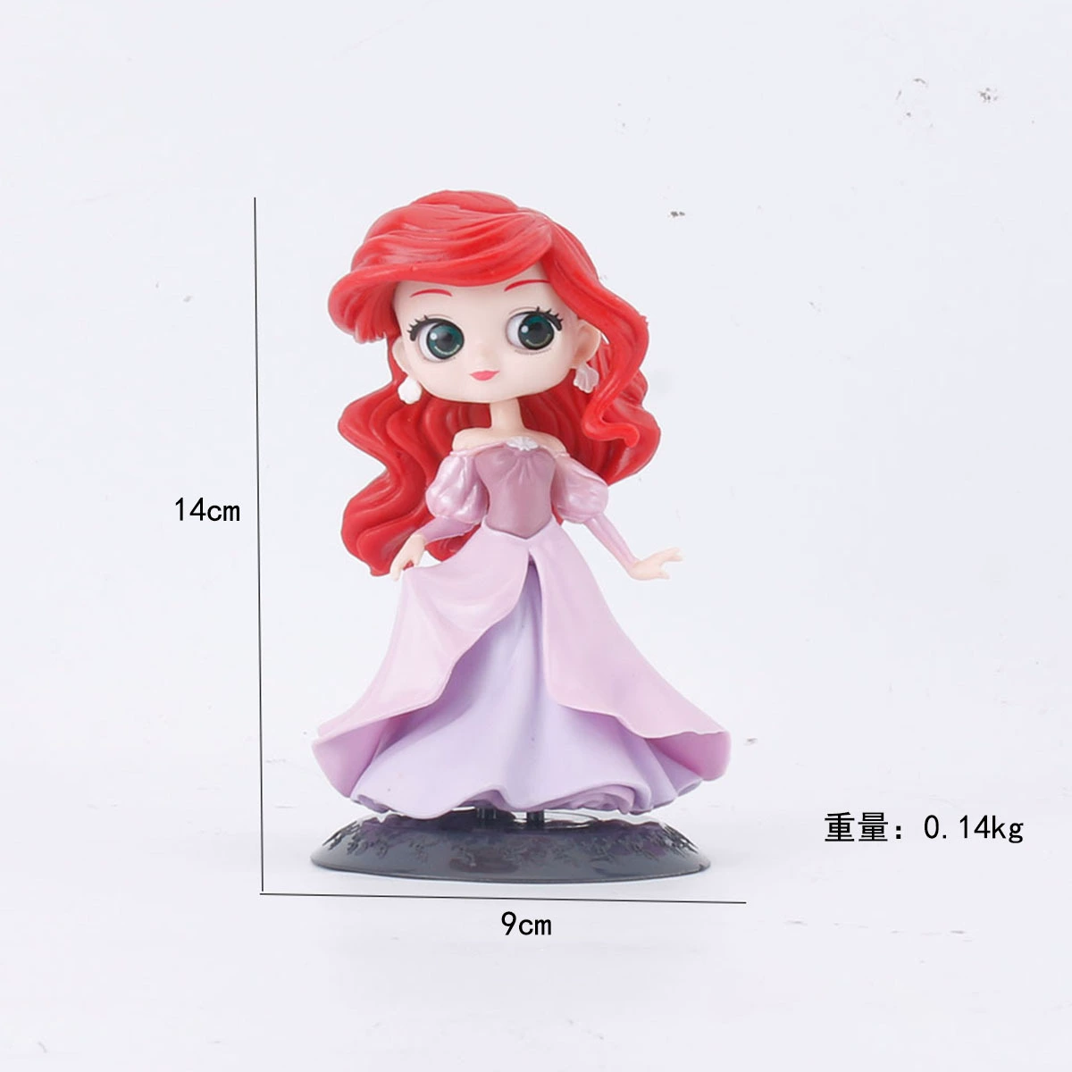 优质公主艾莎白雪阿拉丁花木兰手办模型 公主甜品台蛋糕烘焙摆件