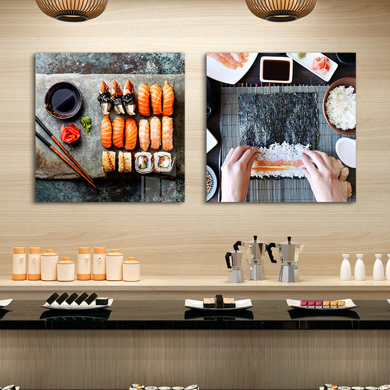 寿司店挂画日式风格餐厅日本料理海报装饰画酒屋三文鱼海报墙壁画