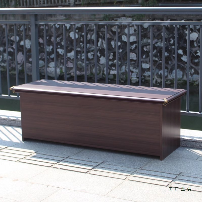 All-Aluminum Alloy Outdoor Waterproof and Sun-Proof Flip-Top Storage Cabinet Courtyard Outdoor Balcony Sit-Down Long Shoe Stool Shoe Cabinet