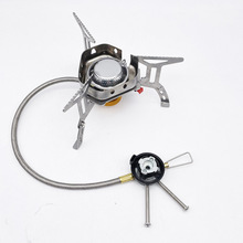 分体式户外炉头野营气烧烤气炉带软管扁气罐折叠瓦斯气炉亚马逊EB